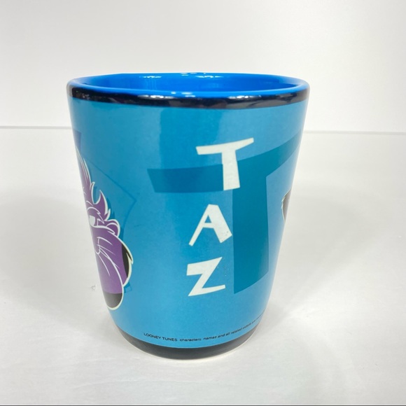Vintage Taz Coffee Mug Applause 1999 Abstract Taz Looney Tunes WB - Picture 3 of 10
